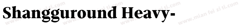 Shangguround Heavy字体转换